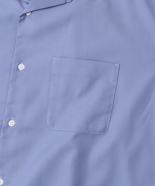 SENSE OF PLACE by URBAN RESEARCH（センスオブプレイスバイアーバンリサーチ）の「バイカラーオープンカラーショートスリーブシャツ（シャツ/ブラウス・メンズ・ブラウン/ライトブルー/チャコールグレー・MEDIUM/LARGE）」の11枚目の写真