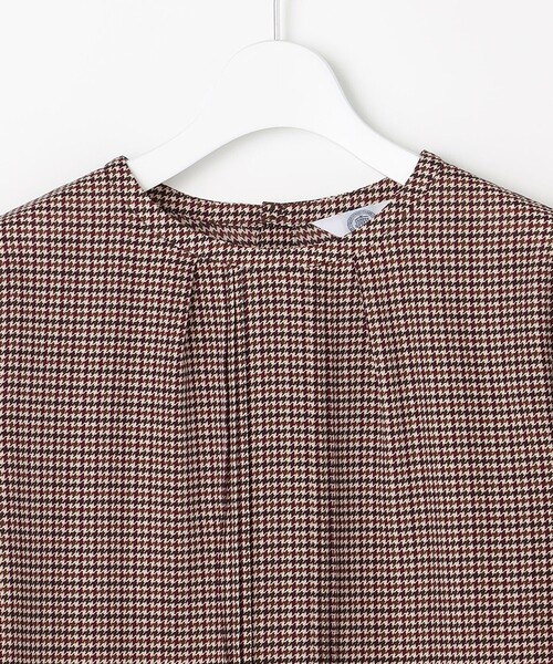 J.PRESS Ladies（J.プレス レディス）の「デシンハウンドトゥースプリント ブラウス（シャツ/ブラウス・レディース・ネイビー系3/ブラウン系3・XS）」の11枚目の写真