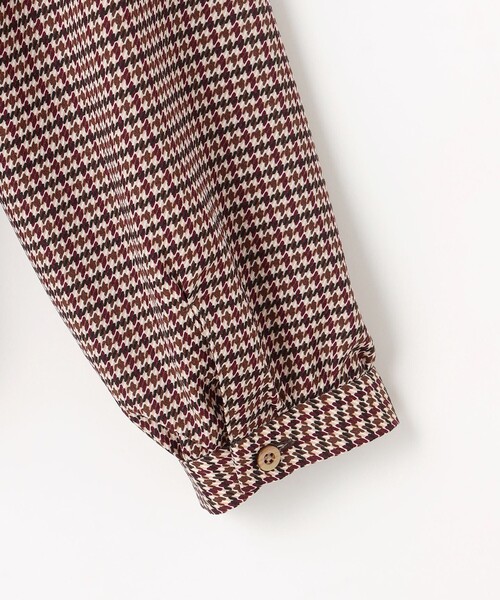 J.PRESS Ladies（J.プレス レディス）の「デシンハウンドトゥースプリント ブラウス（シャツ/ブラウス・レディース・ネイビー系3/ブラウン系3・XS）」の12枚目の写真