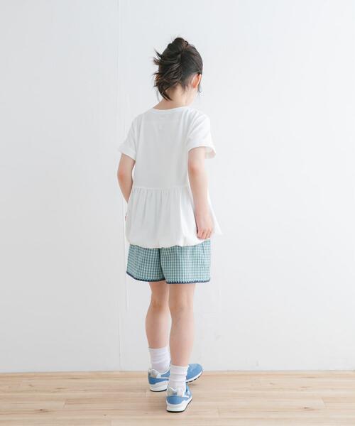URBAN RESEARCH DOORS(アーバンリサーチドアーズ)の「『親子リンク』『WEB/一部店舗限定サイズ』ペプラムバルーンTシャツ(KIDS)(Tシャツ/カットソー・キッズ・オフホワイト/ブラック・105/120/135/150)」の10枚目の写真