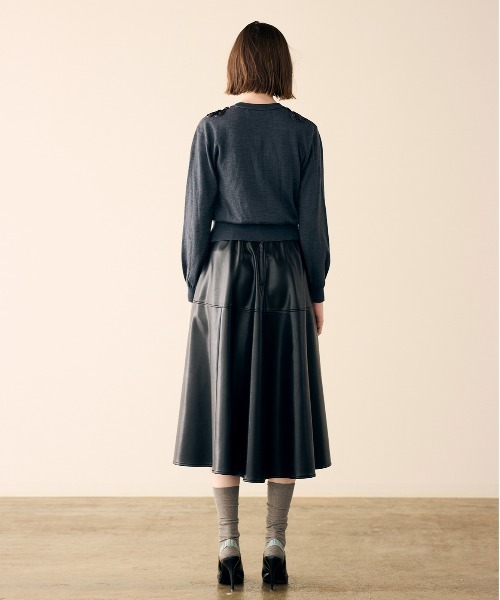 Marilyn Moon（マリリンムーン）の「code embroidery cardigan（カーディガン/ボレロ・レディース・チャコール/レッド/ブラック/オフホワイト・FREE）」の12枚目の写真