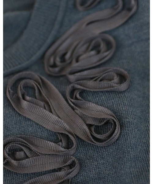 Marilyn Moon（マリリンムーン）の「code embroidery cardigan（カーディガン/ボレロ・レディース・チャコール/レッド/ブラック/オフホワイト・FREE）」の20枚目の写真