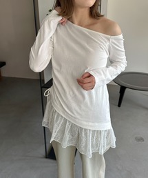n.katelier レース オフショル トップス n.katelier レース オフショル トップス オフショル レース」に