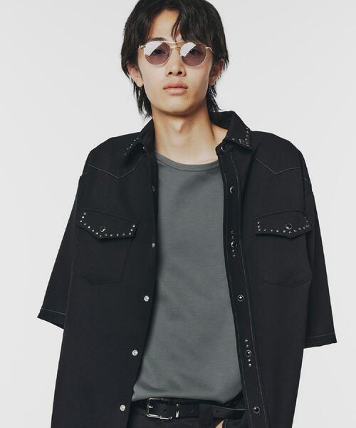 tk.TAKEO KIKUCHI（ティーケータケオキクチ）の「ウェスタンスタッズシャツ（シャツ/ブラウス・メンズ・ブラック/ブラウン系その他・01/02/03）」の3枚目の写真