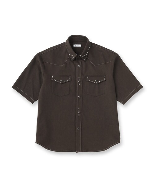 tk.TAKEO KIKUCHI（ティーケータケオキクチ）の「ウェスタンスタッズシャツ（シャツ/ブラウス・メンズ・ブラック/ブラウン系その他・01/02/03）」の4枚目の写真