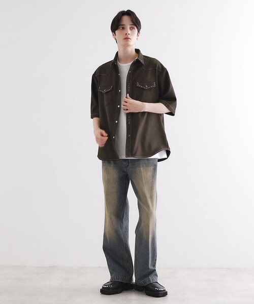tk.TAKEO KIKUCHI（ティーケータケオキクチ）の「ウェスタンスタッズシャツ（シャツ/ブラウス・メンズ・ブラック/ブラウン系その他・01/02/03）」の14枚目の写真