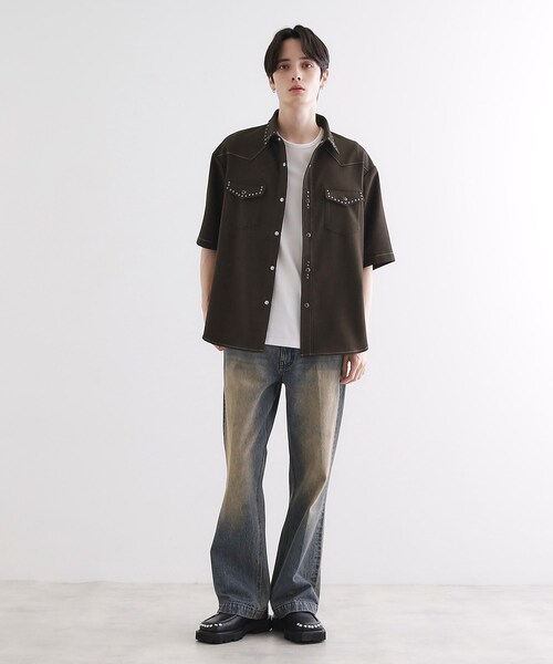tk.TAKEO KIKUCHI（ティーケータケオキクチ）の「ウェスタンスタッズシャツ（シャツ/ブラウス・メンズ・ブラック/ブラウン系その他・01/02/03）」の15枚目の写真