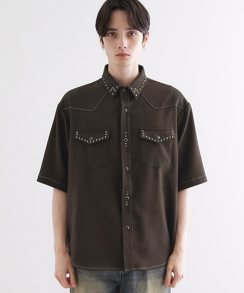tk.TAKEO KIKUCHI（ティーケータケオキクチ）の「ウェスタンスタッズシャツ（シャツ/ブラウス・メンズ・ブラック/ブラウン系その他・01/02/03）」の19枚目の写真