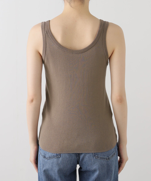 タンクトップ ノースリーブ ATON/エイトン FRESCA CIRCULAR RIB TANK TOP タンクトップ KRAGGM0117 レディー ATON/エイトン FRESCA CIRCULAR RIB TANK TOP タンクトップ