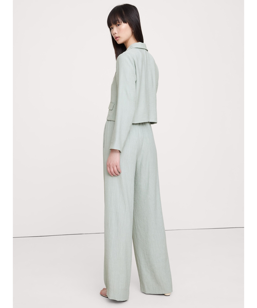 Banana Republic（バナナリパブリック）の「プルオン ワイドレッグ クリンクルパンツ（その他パンツ・メンズ・グリーン/ブラック・XS/S/M/L）」の6枚目の写真