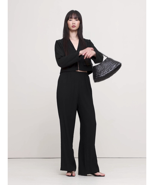 Banana Republic（バナナリパブリック）の「プルオン ワイドレッグ クリンクルパンツ（その他パンツ・メンズ・グリーン/ブラック・XS/S/M/L）」の11枚目の写真