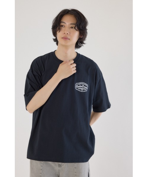 RODEO CROWNS WIDE BOWL(ロデオクラウンズワイドボウル)の「コール&デニムパッチTシャツ(Tシャツ/カットソー・メンズ・ブラック/ホワイト/オレンジ・MEDIUM/LARGE)」の17枚目の写真