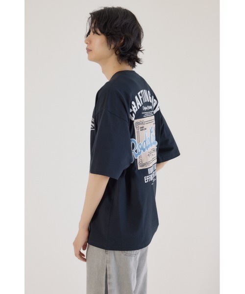 RODEO CROWNS WIDE BOWL(ロデオクラウンズワイドボウル)の「コール&デニムパッチTシャツ(Tシャツ/カットソー・メンズ・ブラック/ホワイト/オレンジ・MEDIUM/LARGE)」の16枚目の写真