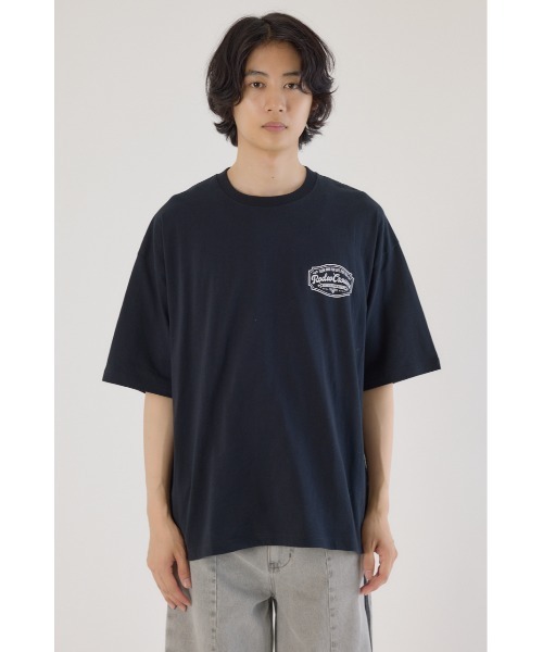 RODEO CROWNS WIDE BOWL(ロデオクラウンズワイドボウル)の「コール&デニムパッチTシャツ(Tシャツ/カットソー・メンズ・ブラック/ホワイト/オレンジ・MEDIUM/LARGE)」の11枚目の写真