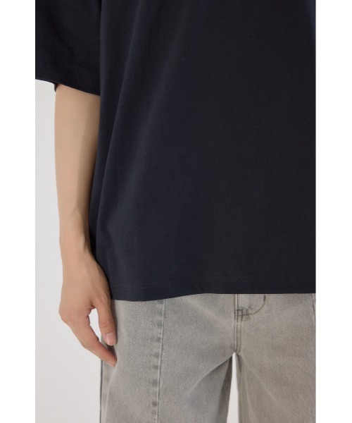 RODEO CROWNS WIDE BOWL(ロデオクラウンズワイドボウル)の「コール&デニムパッチTシャツ(Tシャツ/カットソー・メンズ・ブラック/ホワイト/オレンジ・MEDIUM/LARGE)」の4枚目の写真