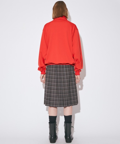 beautiful people(ビューティフルピープル)の「sheer wool check pleated skirt pants(その他パンツ・レディース・ブラウン・38)」の8枚目の写真