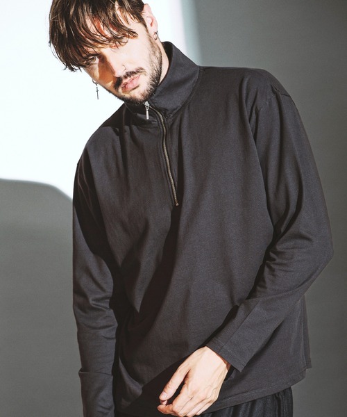 [NO ID.] Half Zip Big Pullover — худи с половинной молнией
