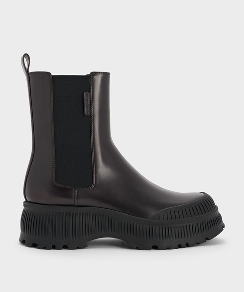 CHARLES & KEITH（チャールズ & キース）の「Darra ダラ リジッドソールチェルシーブーツ（ブーツ・レディース・ブラック/バーガンディー/ベージュ・24.5cm/23.5cm/23cm/22.5cm/26.5cm/25.5cm/25cm）」の7枚目の写真