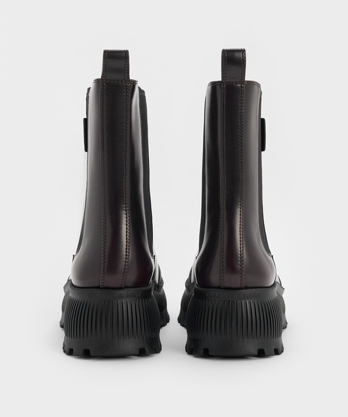 CHARLES & KEITH（チャールズ & キース）の「Darra ダラ リジッドソールチェルシーブーツ（ブーツ・レディース・ブラック/バーガンディー/ベージュ・24.5cm/23.5cm/23cm/22.5cm/26.5cm/25.5cm/25cm）」の9枚目の写真