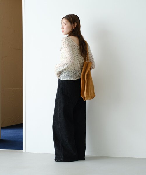 Kastane（カスタネ）の「【2WAY】シアーフラワーレースカーディガン（カーディガン/ボレロ・レディース・サックスブルー/ホワイト・FREE）」の11枚目の写真