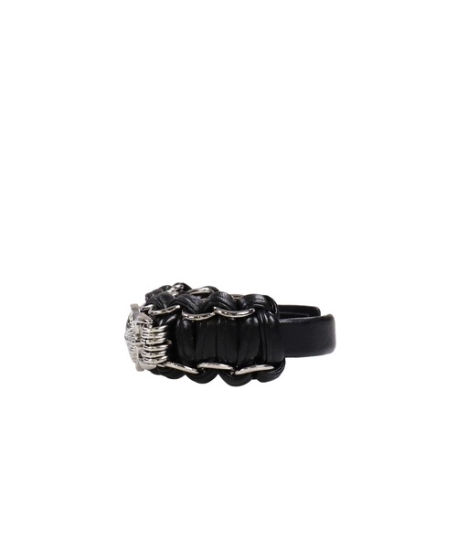 TOGA(トーガ)の「LEATHER BRAID BANGLE(ブレスレット・レディース・ブラック・OS)」の2枚目の写真