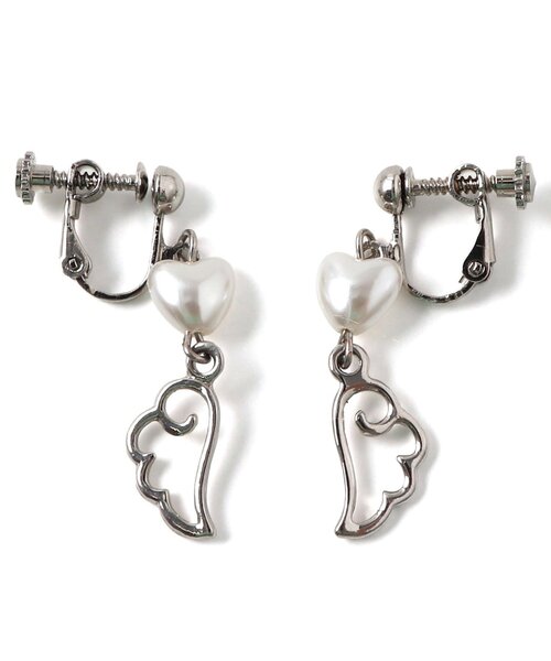 algy(アルジー)の「エンジェルハートパールイヤリング(イヤリング・キッズ・シルバー・FREE)」の4枚目の写真