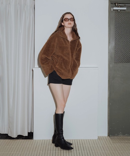 オーバーサイズボアブルゾン（ブルゾン）｜Mili affinity（ミリ