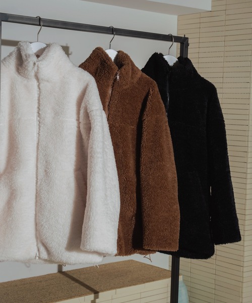 オーバーサイズボアブルゾン（ブルゾン）｜Mili affinity（ミリ