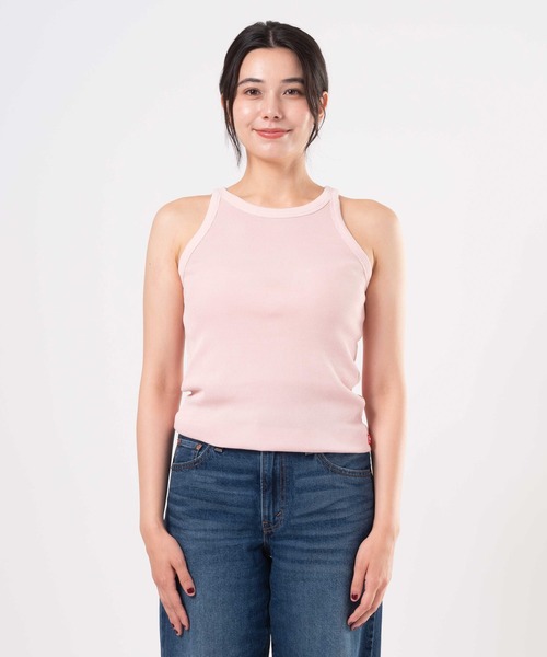 Levi's(リーバイス)の「Levi's/リーバイス エッセンシャル レーサー タンクトップ(タンクトップ・レディース・ピンク・XS/S/M)」の1枚目の写真