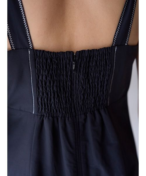 SNIDEL（スナイデル）の「タックキャミワンピース（ワンピース・レディース・マスタード/チェック/ブラック・1/0）」の16枚目の写真