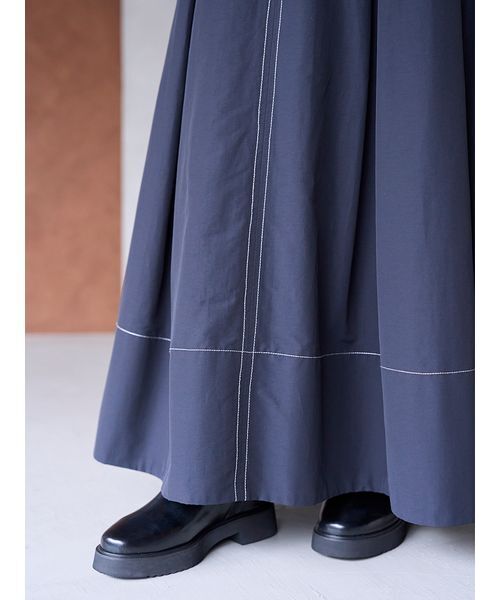 SNIDEL（スナイデル）の「タックキャミワンピース（ワンピース・レディース・マスタード/チェック/ブラック・1/0）」の17枚目の写真