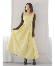 ワンピース　イエロー　0サイズ　新品 ZW COLLECTION ベルト付きシャツワンピース - イエロー | ZARA