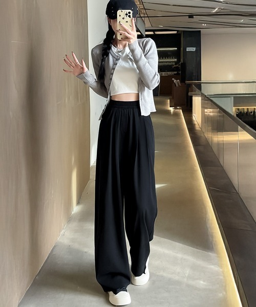 blackdia ocean(ブラックダイヤオーシャン)の「blackdia ocean リラクシー ウエストゴムパンツ(デニムパンツ・レディース・ライトブルー/ホワイト/ブラック・SMALL/MEDIUM)」の5枚目の写真