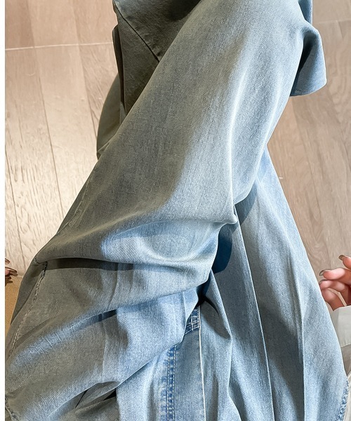blackdia ocean(ブラックダイヤオーシャン)の「blackdia ocean リラクシー ウエストゴムパンツ(デニムパンツ・レディース・ライトブルー/ホワイト/ブラック・SMALL/MEDIUM)」の10枚目の写真