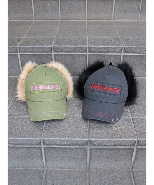 jouetie(ジュエティ)の「フラップファーハトメキャップ(キャップ・レディース・ブラック/カーキ/ブラウン・FREE)」の15枚目の写真