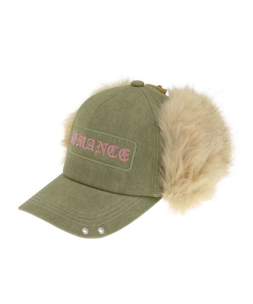 jouetie(ジュエティ)の「フラップファーハトメキャップ(キャップ・レディース・ブラック/カーキ/ブラウン・FREE)」の7枚目の写真