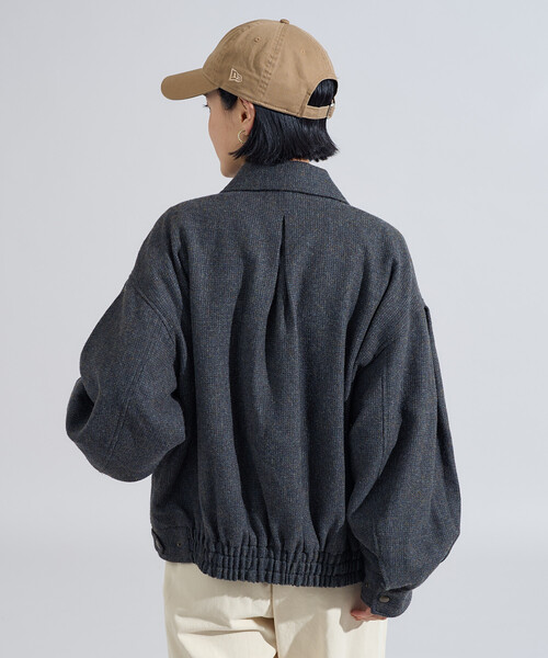 セール】English Wool 襟付きブルゾン/イングリッシュウール