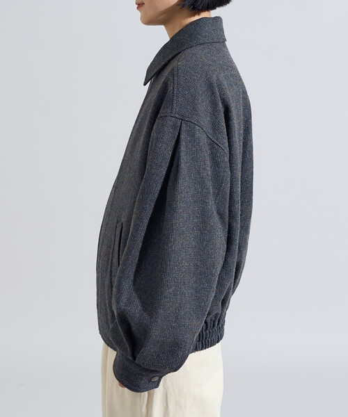 セール】English Wool 襟付きブルゾン/イングリッシュウール