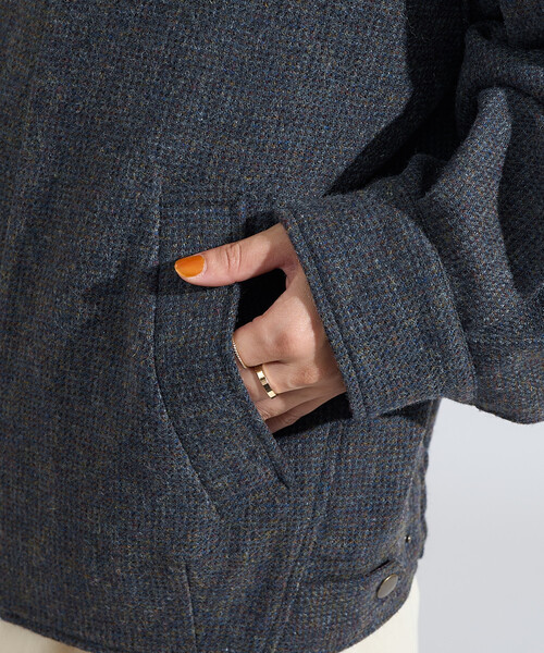 セール】English Wool 襟付きブルゾン/イングリッシュウール