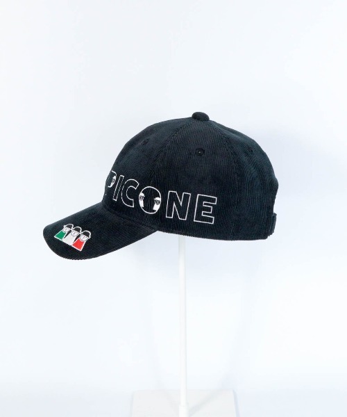 コーデュロイ刺繍キャップ（キャップ）｜Picone CLUB