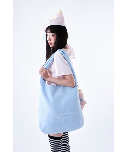 smyeon ソフトタッチ刺繍ショルダーバッグ Soft embroidery shoulder bag/ソフトタッチ刺繍ショルダーバッグ