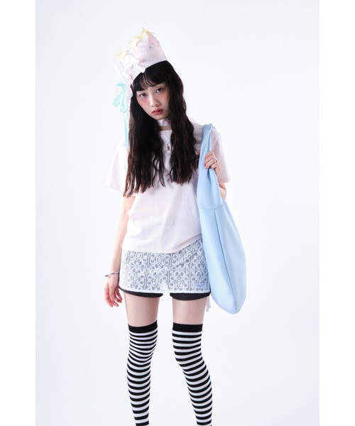 Soft embroidery shoulder bag/ソフトタッチ刺繍ショルダーバッグ