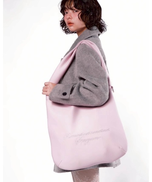 Soft embroidery shoulder bag/ソフトタッチ刺繍ショルダーバッグ