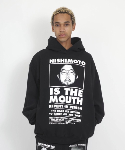 NISHIMOTO IS THE MOUTH（ニシモト イズ ザ マウス）の「CLASSIC SWEAT HOODIE | NISHIMOTO IS THE MOUTH（パーカー・メンズ・杢グレー/ライトイエロー/スモークピンク/ブラック・MEDIUM/LARGE/X-LARGE）」の2枚目の写真