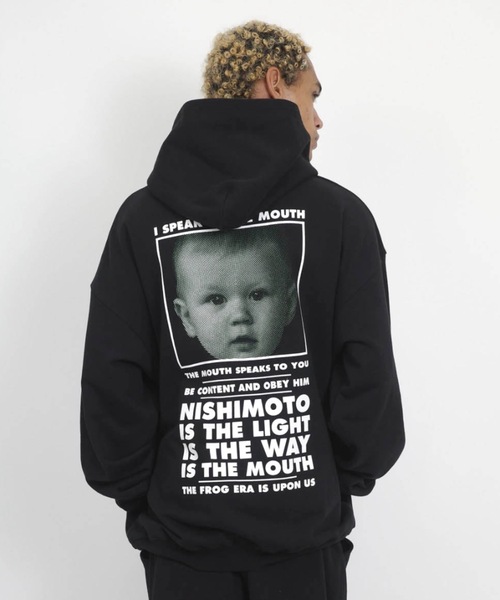 NISHIMOTO IS THE MOUTH（ニシモト イズ ザ マウス）の「CLASSIC SWEAT HOODIE | NISHIMOTO IS THE MOUTH（パーカー・メンズ・杢グレー/ライトイエロー/スモークピンク/ブラック・MEDIUM/LARGE/X-LARGE）」の6枚目の写真