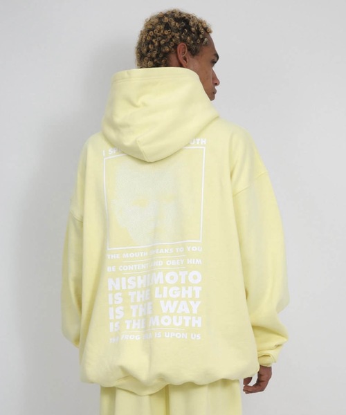 NISHIMOTO IS THE MOUTH（ニシモト イズ ザ マウス）の「CLASSIC SWEAT HOODIE | NISHIMOTO IS THE MOUTH（パーカー・メンズ・杢グレー/ライトイエロー/スモークピンク/ブラック・MEDIUM/LARGE/X-LARGE）」の8枚目の写真