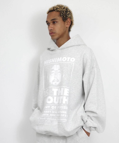 NISHIMOTO IS THE MOUTH（ニシモト イズ ザ マウス）の「CLASSIC SWEAT HOODIE | NISHIMOTO IS THE MOUTH（パーカー・メンズ・杢グレー/ライトイエロー/スモークピンク/ブラック・MEDIUM/LARGE/X-LARGE）」の9枚目の写真