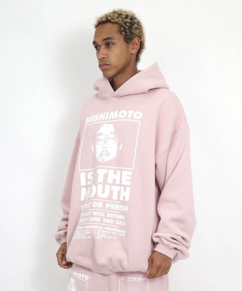 NISHIMOTO IS THE MOUTH（ニシモト イズ ザ マウス）の「CLASSIC SWEAT HOODIE | NISHIMOTO IS THE MOUTH（パーカー・メンズ・杢グレー/ライトイエロー/スモークピンク/ブラック・MEDIUM/LARGE/X-LARGE）」の11枚目の写真