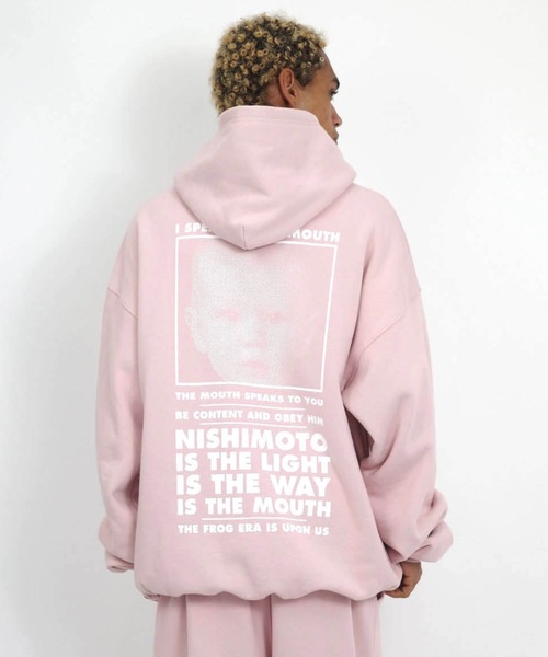 NISHIMOTO IS THE MOUTH（ニシモト イズ ザ マウス）の「CLASSIC SWEAT HOODIE | NISHIMOTO IS THE MOUTH（パーカー・メンズ・杢グレー/ライトイエロー/スモークピンク/ブラック・MEDIUM/LARGE/X-LARGE）」の12枚目の写真