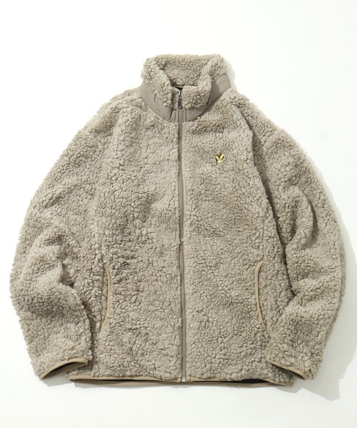 LYLE&SCOTT(ライルアンドスコット)の「【LYLE&SCOTT/ライルアンドスコット】 ボアフリース スタンドカラー ジップアップブルゾン(ブルゾン・メンズ・ベージュ/ネイビー/ブラック/ワイン・M/LL/L)」の19枚目の写真